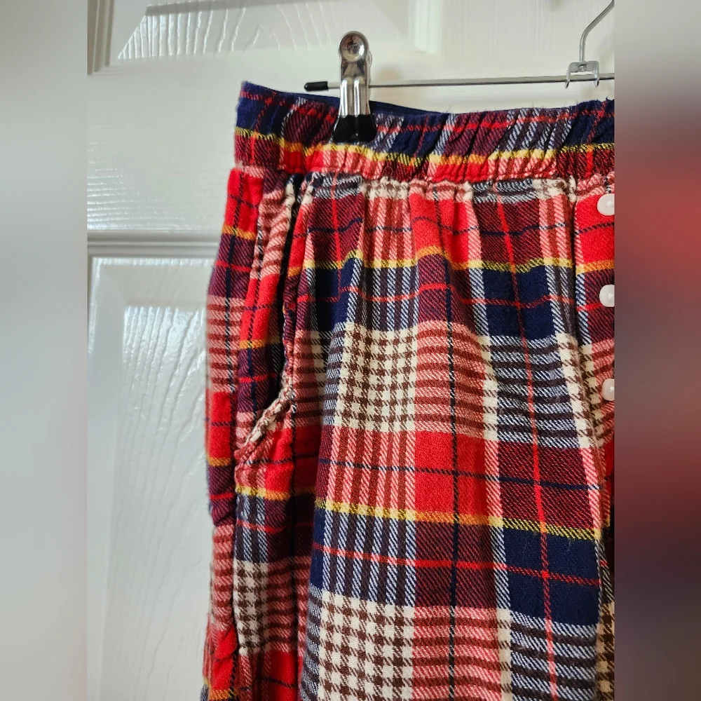 Aerie Plaid Red and Blue Women's Shorts S